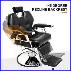 Heavy Duty Hydraulic Recliner Barber Chair Shampoo Salon Beauty Spa Hair Styling