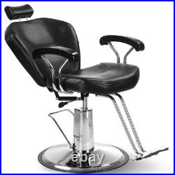 Heavy Duty Hydraulic Reclining Barber Chair 360 Degree Swivel for Hair Cutting