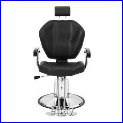 Heavy Duty Hydraulic Reclining Barber Chair 360 Degree Swivel for Hair Cutting