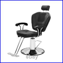 Heavy Duty Hydraulic Reclining Barber Chair 360 Degree Swivel for Hair Cutting