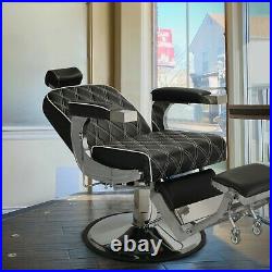 Heavy Duty Hydraulic Reclining Barber Chair 360 Swivel Salon Beauty Equipment