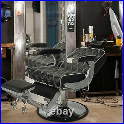 Heavy Duty Hydraulic Reclining Barber Chair 360 Swivel Salon Beauty Equipment