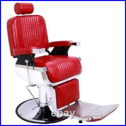 Heavy Duty Hydraulic Reclining Barber Chair, 360 Swivel Vintage Barber Chair
