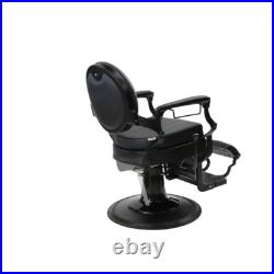 Heavy Duty Hydraulic Reclining Barber Chair Black Tufted New