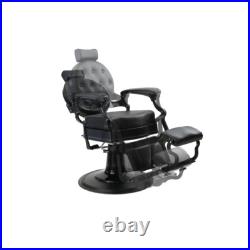 Heavy Duty Hydraulic Reclining Barber Chair Black Tufted New