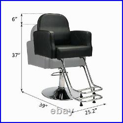 Heavy-Duty Hydraulic Reclining Barber Chair Salon Beauty Styling Spa Equipment
