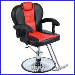 Heavy Duty Hydraulic Reclining Barber Chair Salon Chair Hair Stylist Chair 330lb