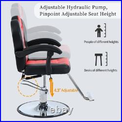 Heavy Duty Hydraulic Reclining Barber Chair Salon Chair Hair Stylist Chair 330lb Heavy Duty Hydraulic Reclining Barber Chair Salon Chair Hair Stylist Chair 330lb