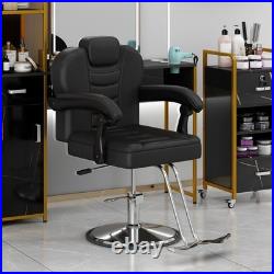 Heavy Duty Hydraulic Reclining Barber Chair Salon Chair Tattoo Chair 330lbs
