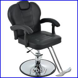 Heavy Duty Hydraulic Reclining Barber Chair Salon Chair Tattoo Chair 330lbs