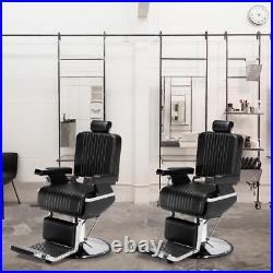 Heavy Duty Hydraulic Salon Barber Chair Recliner All Purpose Styling Adjustment