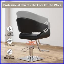 Heavy Duty Hydraulic Salon Styling Chair Barber Beauty Spa (Black) Heavy Duty Hydraulic Salon Styling Chair Barber Beauty Spa (Black)