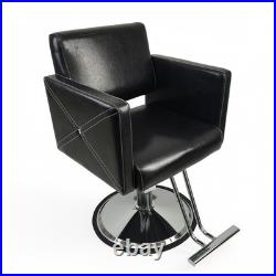 Heavy-Duty Hydraulic Salon Styling Chair Durable Barber Chair with 21 Seat