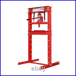 Heavy Duty Hydraulic Shop Press 12 Ton Press Plates H-Frame Benchtop Press Stand
