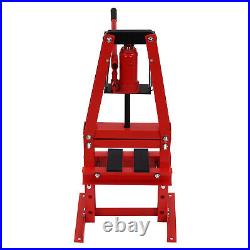 Heavy Duty Hydraulic Shop Press Floor Shop Equipment 6 Ton Jack Stand Height Adj