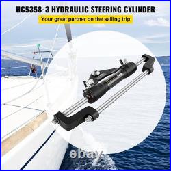 Heavy-Duty Hydraulic Steering Cylinder Front Mount HC5358-3 for 300HP Boats