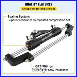 Heavy-Duty Hydraulic Steering Cylinder Front Mount HC5358-3 for 300HP Boats