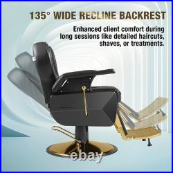 Heavy Duty Hydraulic Stylist Barber Chair Recline Salon Beauty Spa Hair Styling