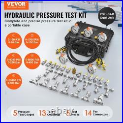 Heavy Duty Hydraulic Test Set 600bar 5 Meters 13 Adaptors 14 Connectors