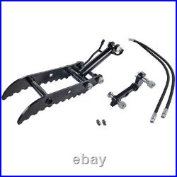 Heavy Duty Hydraulic Thumb 3-Hole Bracket For 1-2 Ton Mini Excavator 25mm Pin