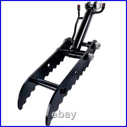 Heavy Duty Hydraulic Thumb 3-Hole Bracket For 1-2 Ton Mini Excavator 25mm Pin