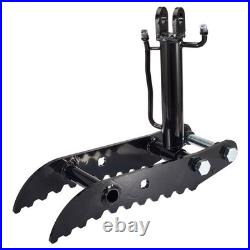 Heavy Duty Hydraulic Thumb Mini Excavator 3-Hole Manganese Steel withHoses Kit