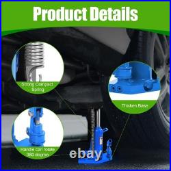 Heavy-Duty Hydraulic Toe Jack Lift with Detachable Handle Portable Car Jack