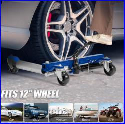 Heavy Duty Hydraulic Vehicle Dolly Cart 3000lb Capacity with 360° Swivel Casters Heavy Duty Hydraulic Vehicle Dolly Cart 3000lb Capacity with 360° Swivel Casters