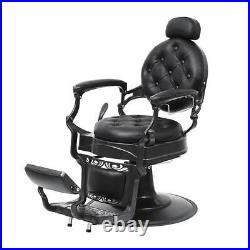 Heavy Duty Metal Retro Barber Chair All Purpose Hydraulic Recline Salon Chair US