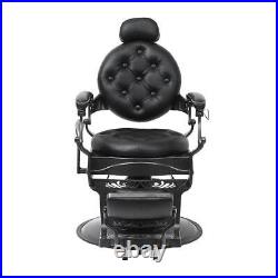 Heavy Duty Metal Retro Barber Chair All Purpose Hydraulic Recline Salon Chair US