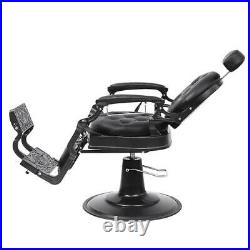 Heavy Duty Metal Retro Barber Chair All Purpose Hydraulic Recline Salon Chair US