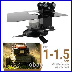 Heavy Duty Mini Excavator Mower Attachment 1-1.5ton Hydraulic Grass Cutter Blade Heavy Duty Mini Excavator Mower Attachment 1-1.5ton Hydraulic Grass Cutter Blade