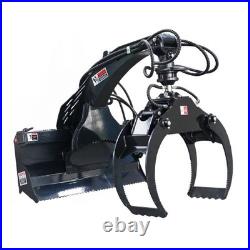 Heavy Duty Mini Skid Steer Log Grapple Hydraulic 180 Rotate Quick Loader Attach Heavy Duty Mini Skid Steer Log Grapple Hydraulic 180 Rotate Quick Loader Attach