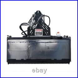 Heavy Duty Mini Skid Steer Log Grapple Hydraulic 180 Rotate Quick Loader Attach