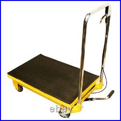 Heavy Duty Mobile 330LB Hydraulic Table Lift 9 to 28 Jack Cart