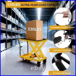 Heavy Duty Mobile 330 / 500 / 1100 Lbs Single Scissor Hydraulic Lift Table Cart Heavy Duty Mobile 330 / 500 / 1100 Lbs Single Scissor Hydraulic Lift Table Cart