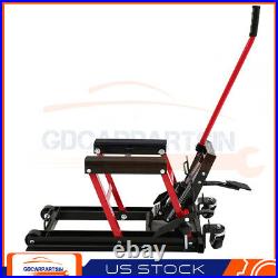 Heavy Duty Motorcycle ATV Jack Lift Stand Quad Dirt Street Bike Hoist 1500 Lbs