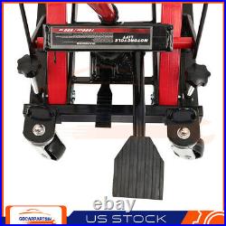 Heavy Duty Motorcycle ATV Jack Lift Stand Quad Dirt Street Bike Hoist 1500 Lbs