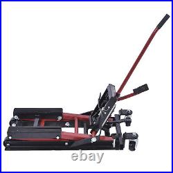 Heavy Duty Motorcycle Lift Jack 1500Ibs Hydraulic ATV Hoist Stand Table