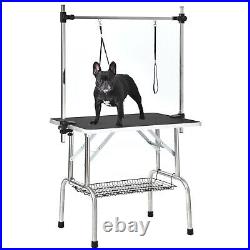 Heavy Duty Pet Professional Dog Cat Foldable Grooming Table With Arm SpaceSaving