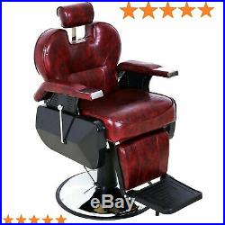 Heavy Duty Professional Barber Shop Chair Hydraulic Recline Salon Hair Styling