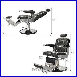 Heavy Duty Recline Hydraulic Barber Chair All Purpose Salon Beauty Equipment