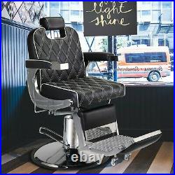 Heavy Duty Recline Hydraulic Barber Chair Salon Beauty Equipment All Purpose