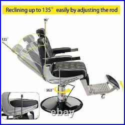 Heavy Duty Recline Hydraulic Barber Chair Salon Beauty Equipment All Purpose