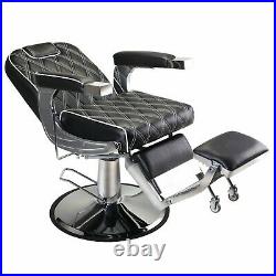 Heavy Duty Recline Hydraulic Barber Chair Salon Beauty Equipment All Purpose
