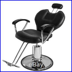 Heavy Duty Recline Hydraulic Barber Chairs Floor Salon Beauty Spa Shampoo