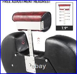 Heavy Duty Reclining Barber Chair Hydraulic Salon Chair Beauty Recliner Chair