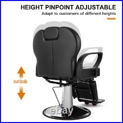 Heavy Duty Reclining Hydraulic Barber Chair All Purpose Salon Beauty Spa Styling