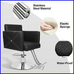 Heavy Duty Reclining Hydraulic Barber Chair All Purpose Salon Beauty Spa Styling