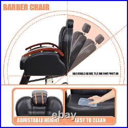 Heavy Duty Reclining Salon Chair All Purpose Hydraulic Chair for Barber